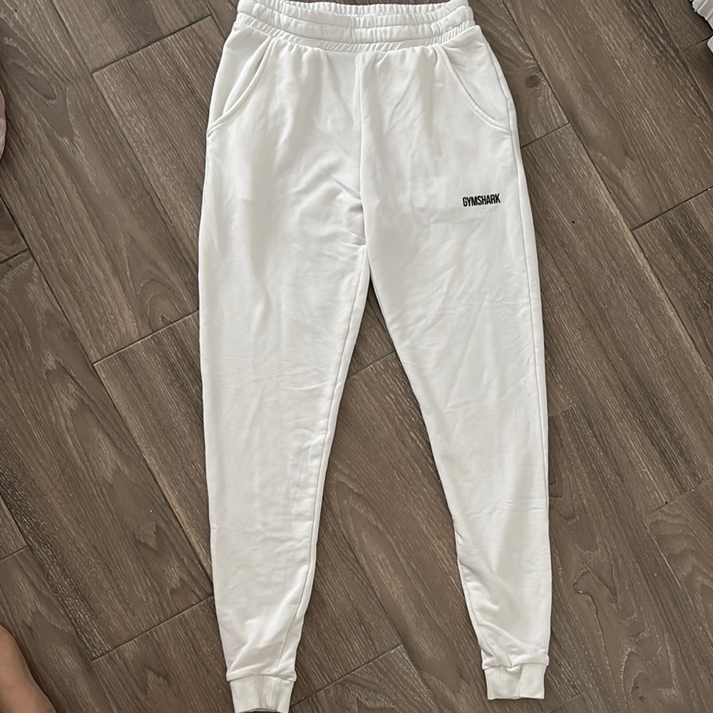 Gymshark Classic White Sweatpants